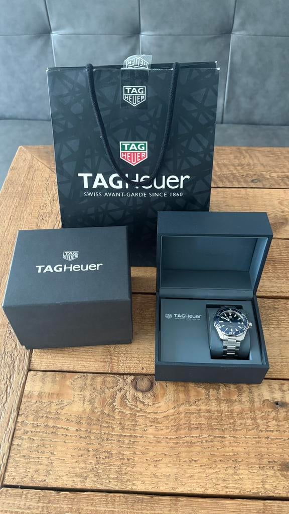 Tag Heuer Aquaracer Quartz Steel Blue, Ophalen, Staal, Polshorloge, Zo goed als nieuw