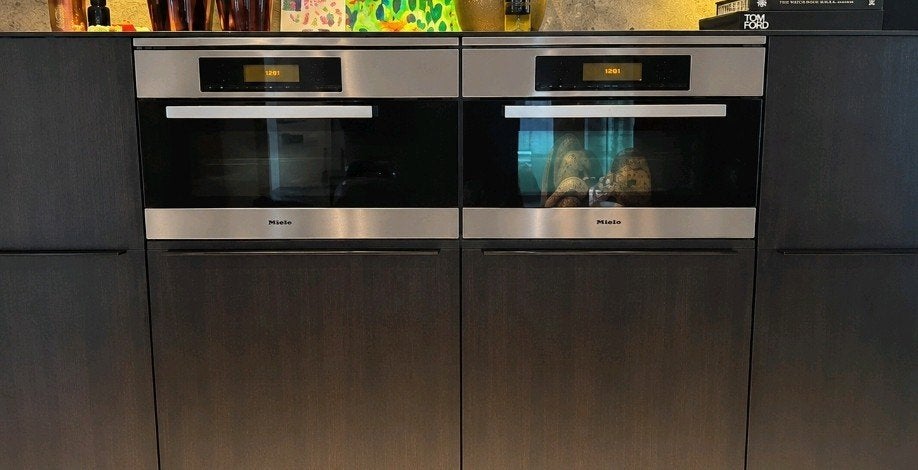 MIELE ovenset: combi magnetron/ oven + bijpassende stoomoven, Ophalen, 45 tot 50 cm, Inbouw, Miele