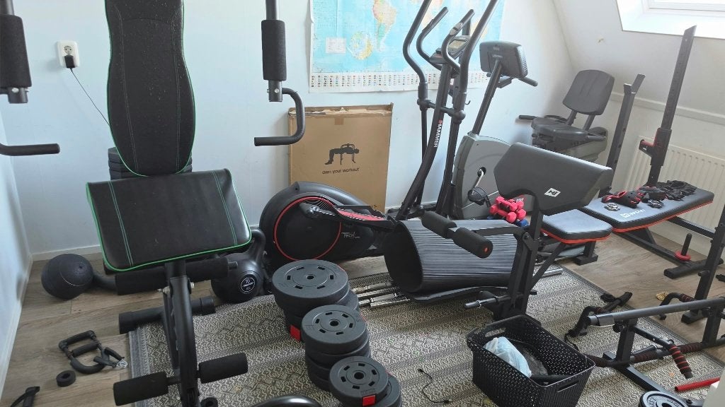 Uitgebreide thuisgym te koop wegens verhuizing, Ophalen, Gebruikt, Benen, Overige typen