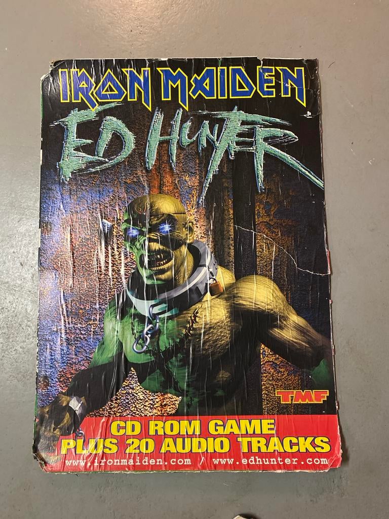 Iron Maiden Ed Hunter lantaarnpaal affiche, Verzamelen, Ophalen, Gebruikt, Poster, Artwork of Schilderij