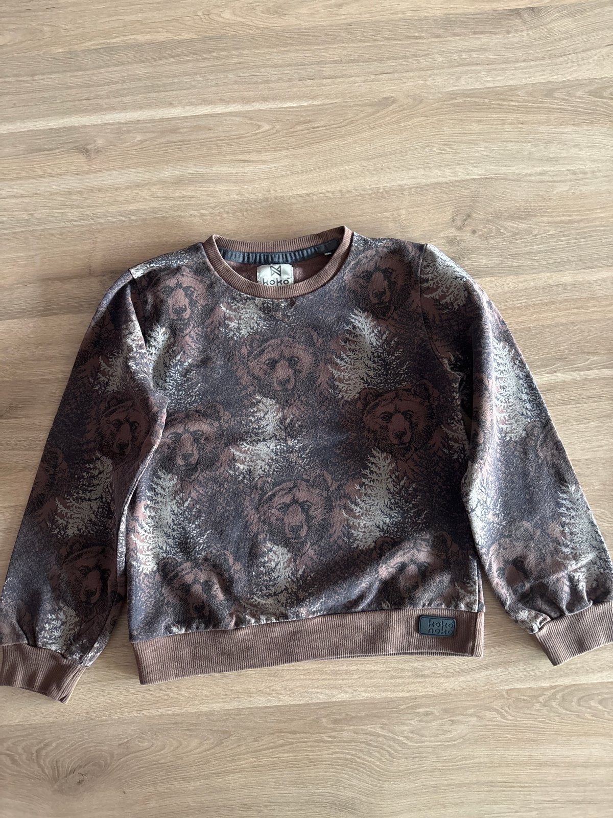 Koko Noko Trui met Berenprint - Maat 122/7YRS, Ophalen of Verzenden, Gebruikt, Jongen, Trui of Vest