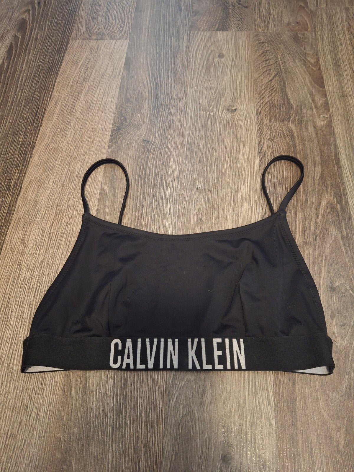 Calvin Klein Bikini Top Zwart mt s, Zwart, Ophalen of Verzenden, Zo goed als nieuw, Bikini