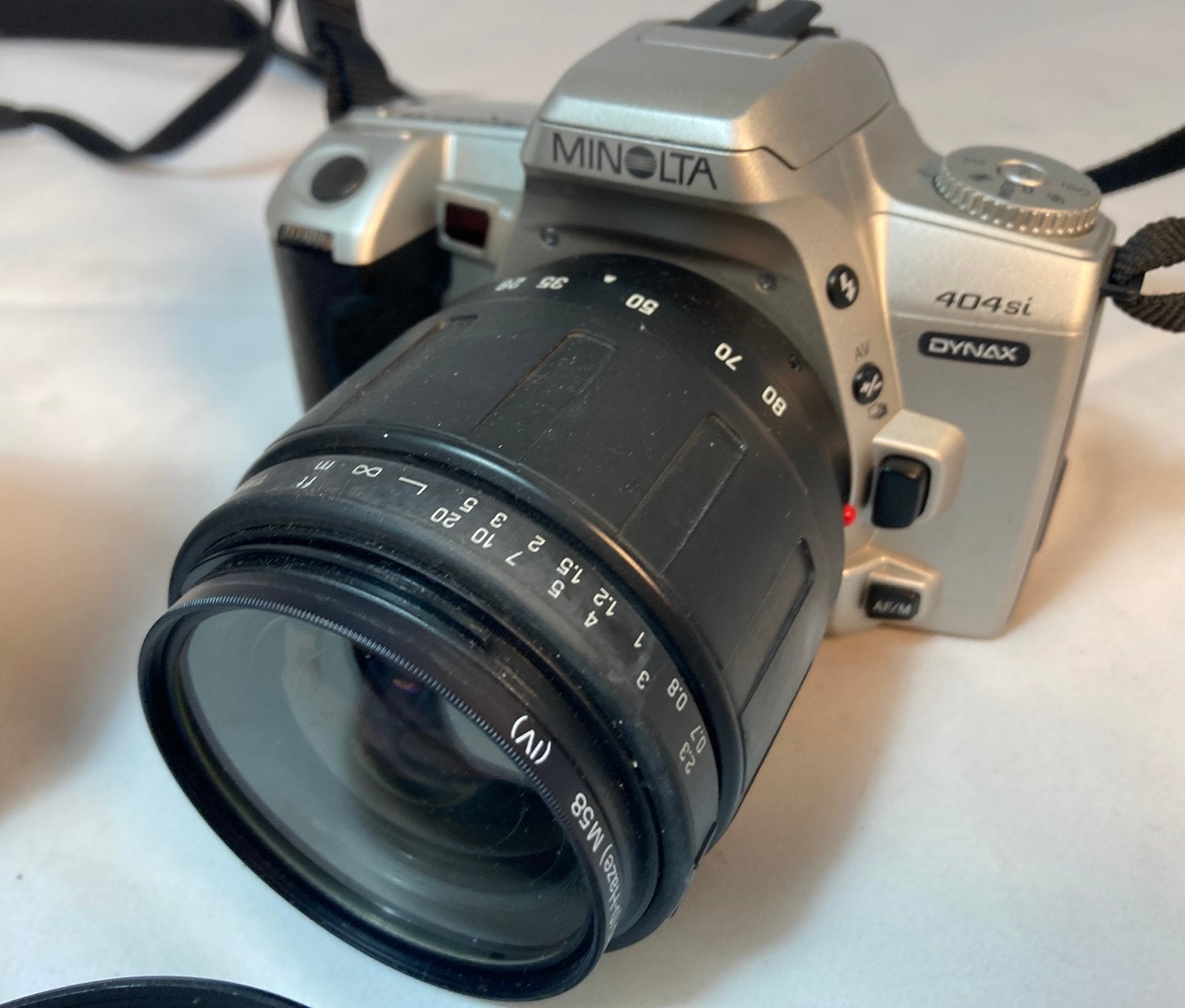 Minolta Dynax 404si met 2 zoom-objectieven, Ophalen, Minolta, Spiegelreflex, Zo goed als nieuw