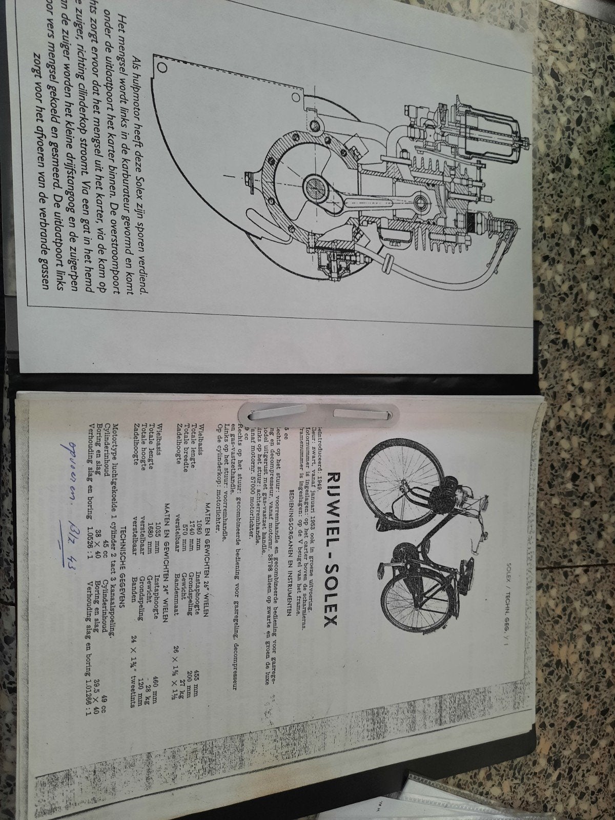 Solex technische gegevens, dokumentatie, Fietsen en Brommers, Brommers | Solex, Ophalen of Verzenden, Overige modellen