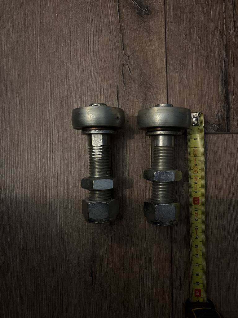 Geleiderol schuifdeur - Set van 2 stuks, Doe-het-zelf en Verbouw, Hang- en Sluitwerk, Ophalen of Verzenden, Gebruikt, Overige materialen