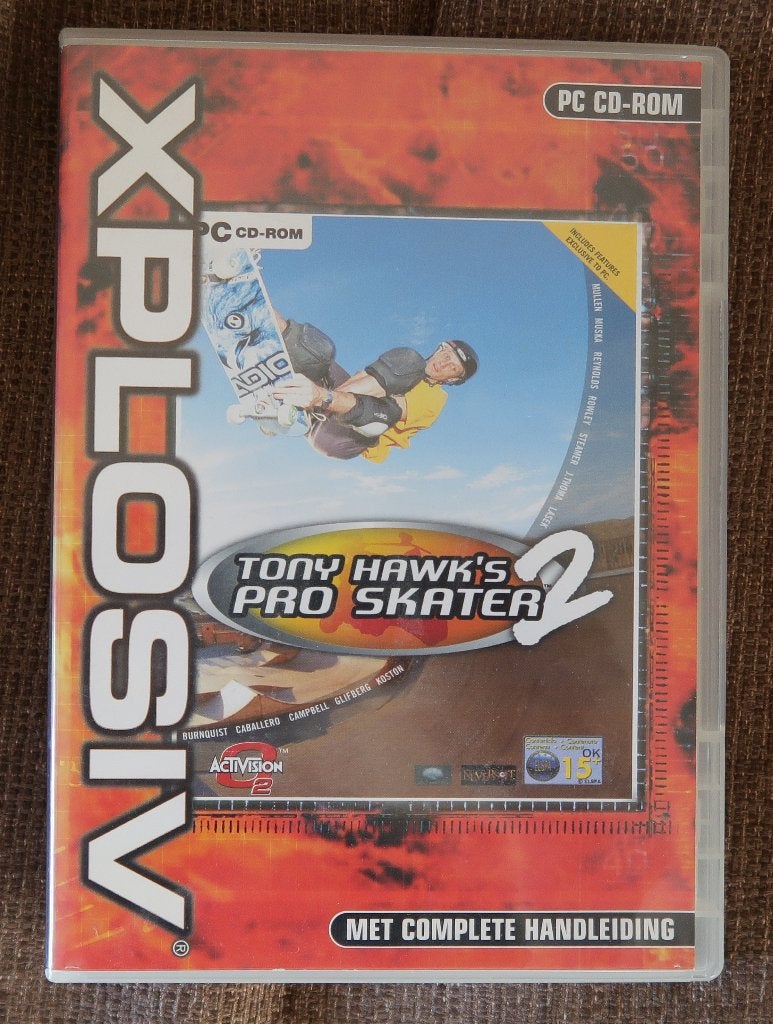 Tony Hawk's Pro Skater 2 voor PC (Windows 9X, XP), Gebruikt, Verzenden, 1 speler, Sport