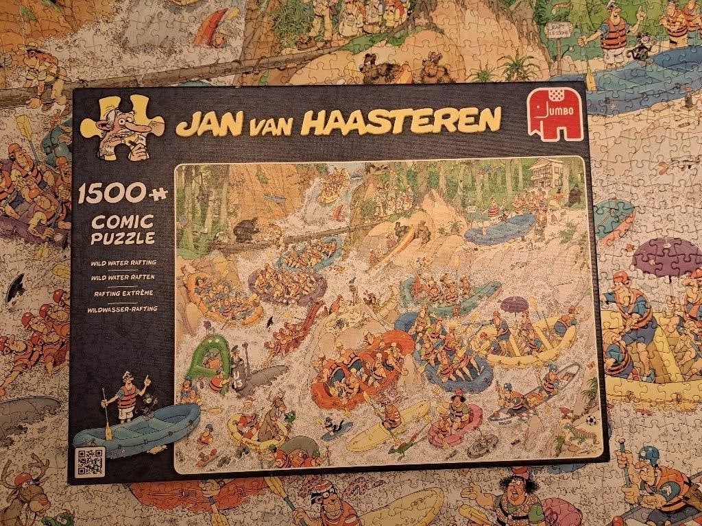 Jan van Haasteren - Wild water raften, Ophalen of Verzenden, 500 t/m 1500 stukjes, Zo goed als nieuw, Legpuzzel