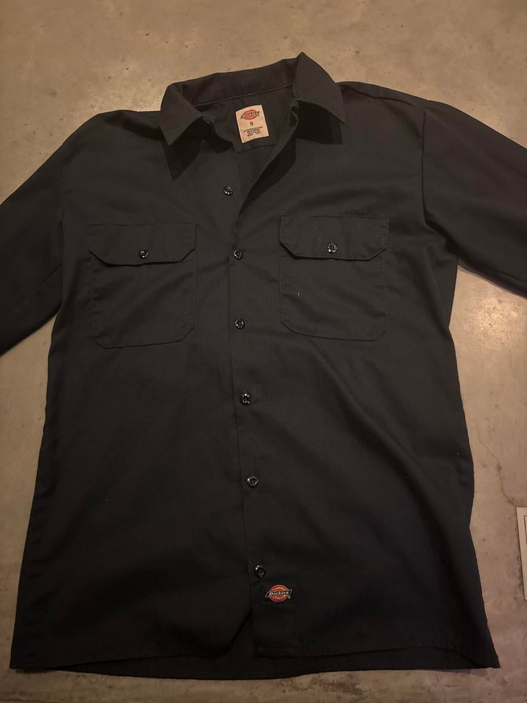 Dickies Zwart Werkoverhemd Maat S, Ophalen of Verzenden, Zo goed als nieuw, Zwart, Halswijdte 38 (S) of kleiner