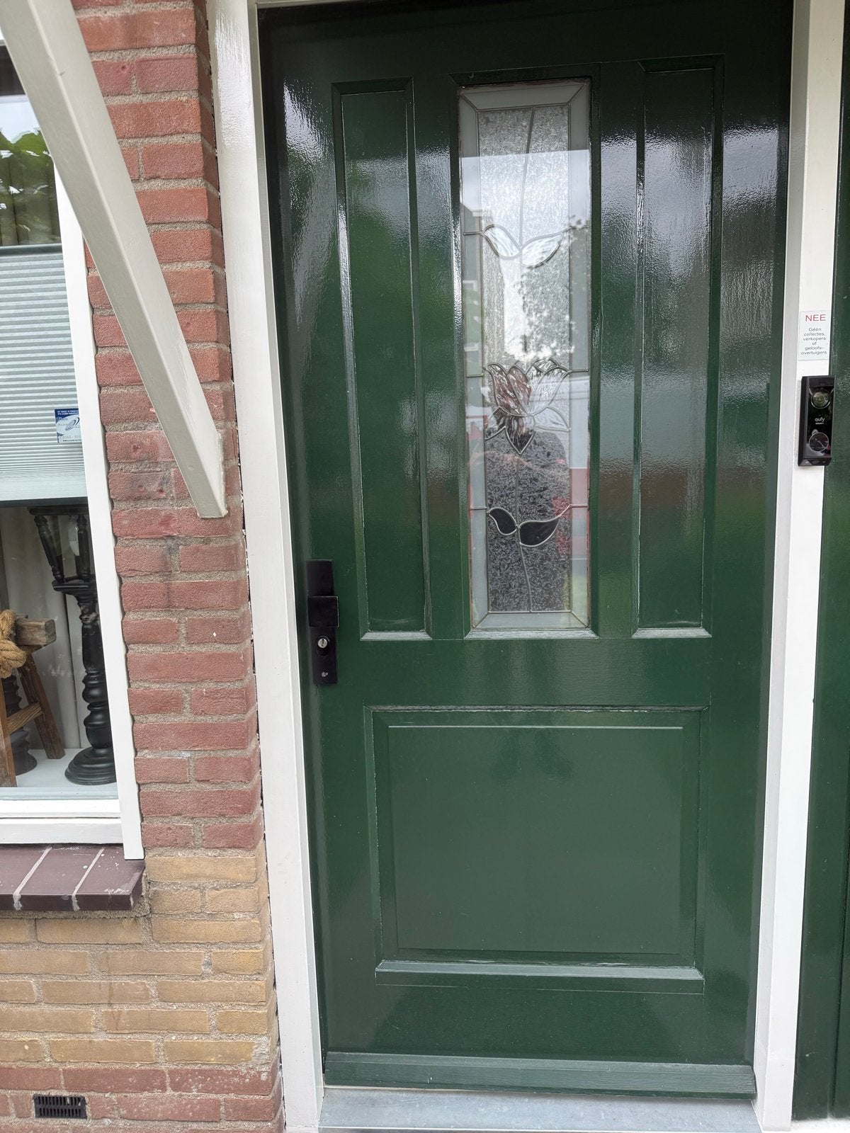 Voordeur in uitstekende staat (210x92cm), Doe-het-zelf en Verbouw, 80 tot 100 cm, Ophalen of Verzenden, 200 tot 215 cm, Hout