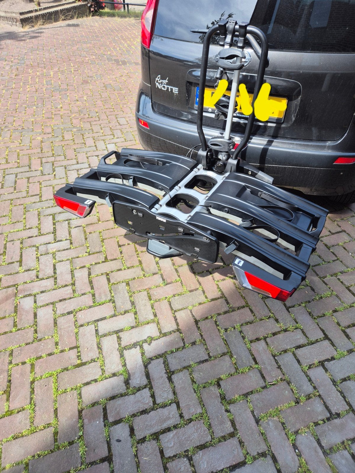 THULE Easyfold 934 fietsendrager voor 3 fietsen - Z.G.A.N., Ophalen of Verzenden, 3 fietsen of meer, Zo goed als nieuw, Trekhaakdrager
