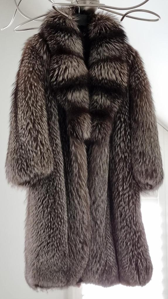 Prachtige Bontjas Zilvervos La Furia, Saga Furs 3XL, Kleding | Dames, Jassen | Winter, La Furia, Verzenden, Maat 46/48 (XL) of groter