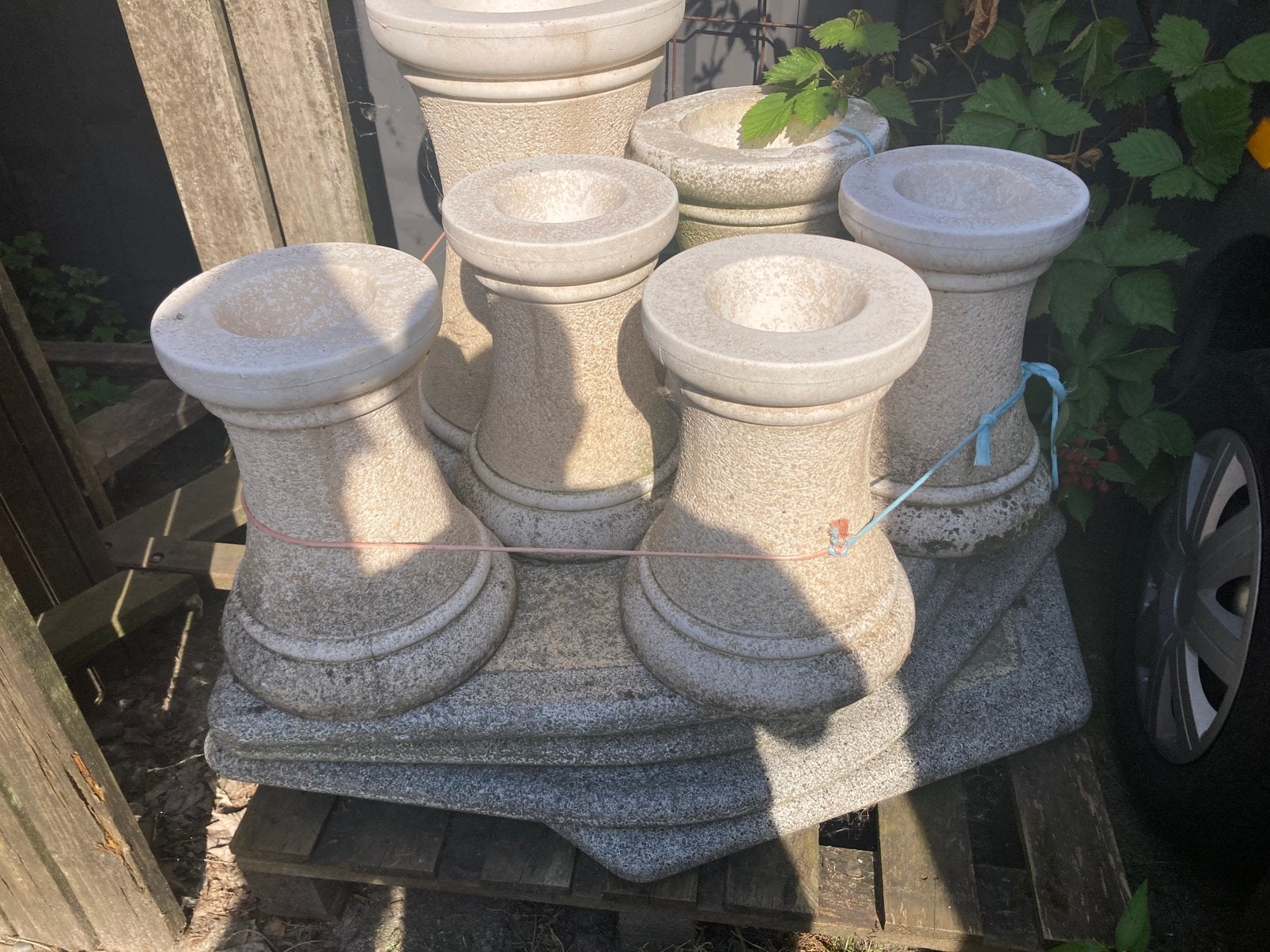 Betonnen tuinset, Ophalen, 6 zitplaatsen, Zo goed als nieuw, Tuinset