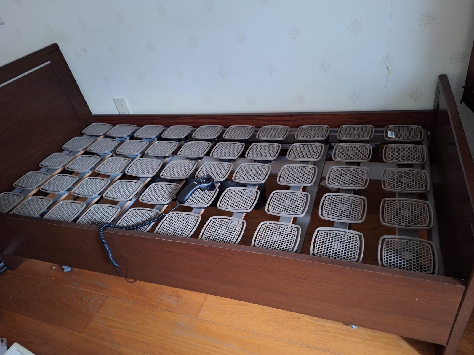 Tka tempur bed, Ophalen, Gebruikt, Eenpersoons, Hout