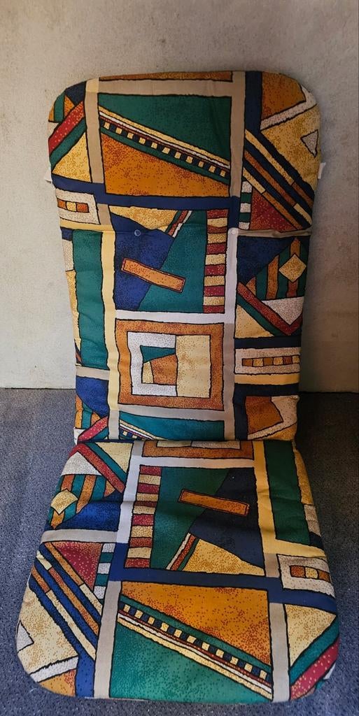 4 tuinstoelkussens met geometrisch patroon, Ophalen
