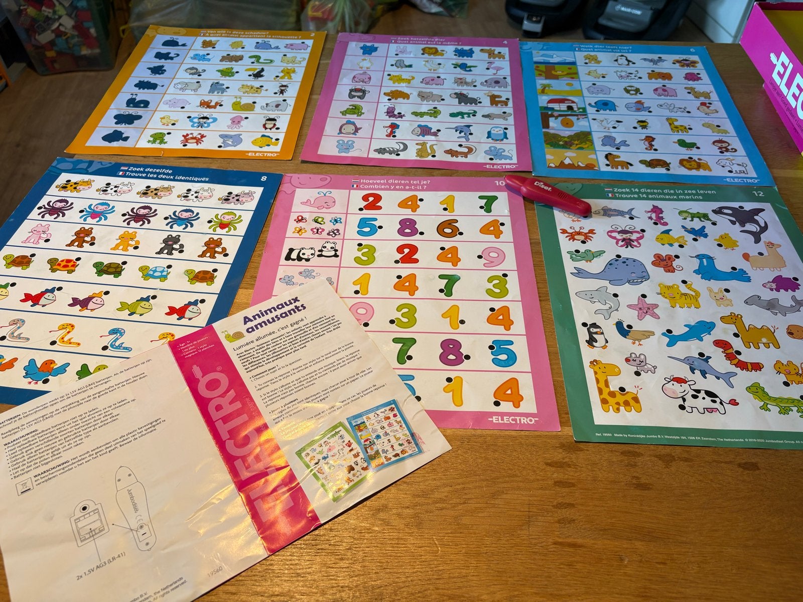 Jumbo Electro Dierenpret - Educatief spel met licht en gelui, Ophalen, Gebruikt, Ontdekken, Met licht