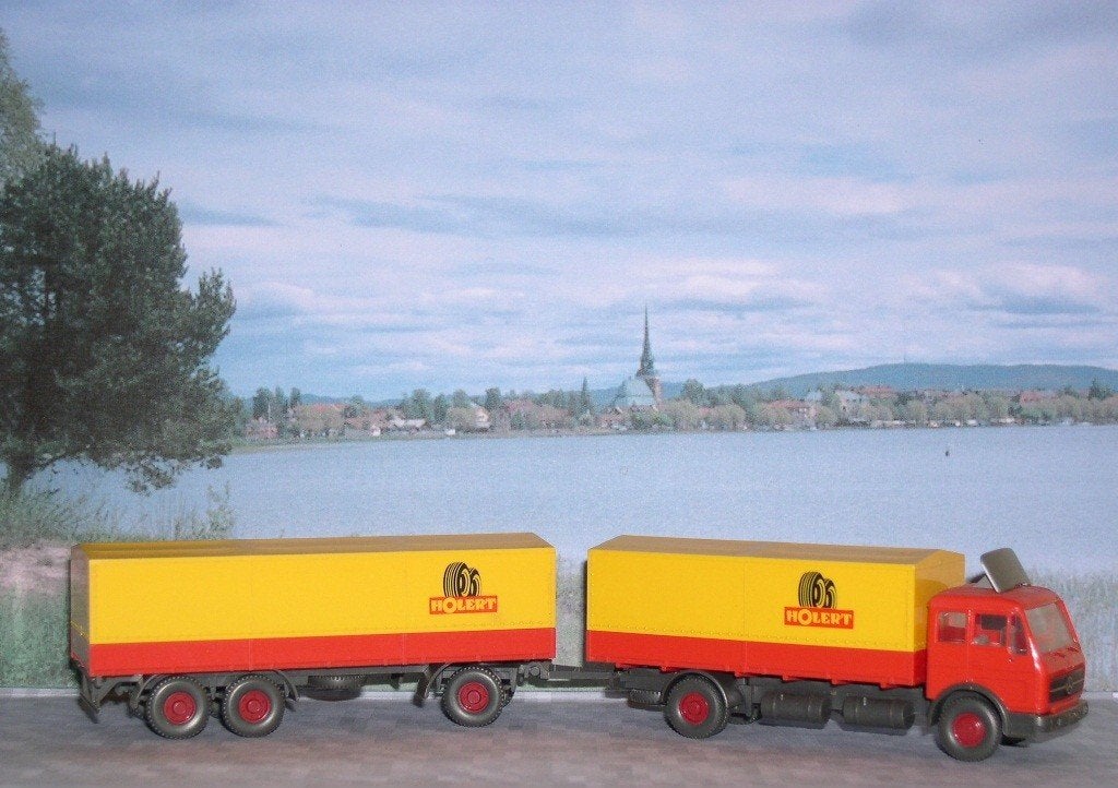 Holert Mercedes. Wiking  HO, Ophalen of Verzenden, Zo goed als nieuw, Bus of Vrachtwagen, Wiking