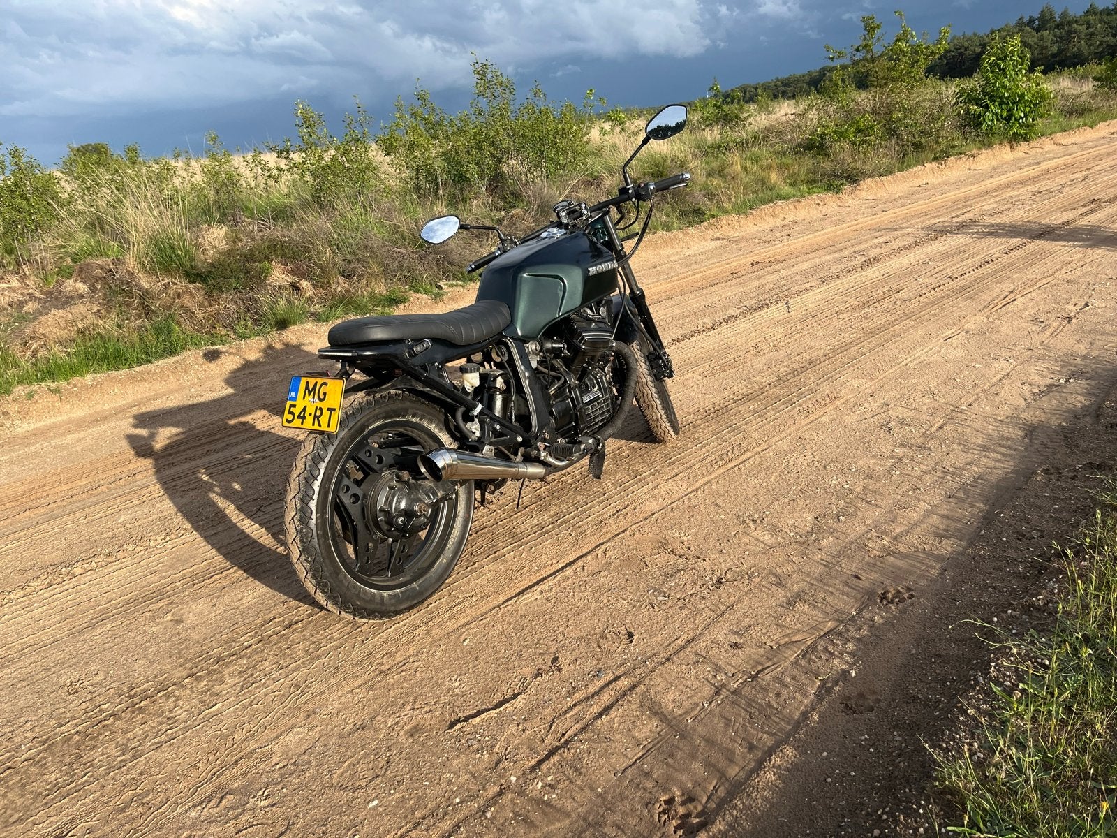 Honda CX500E Custom Cafe Racer, Motoren, 2 cilinders, Sportuitlaat, Motorrijbewijs A, Gebruikt