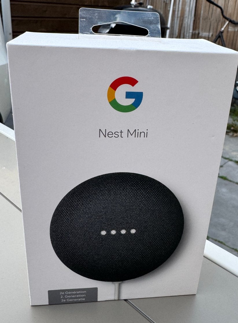 Google Nest Mini (2e gen) - Slimme Speaker, Slimme speaker, Google, Inclusief oplader, Ophalen of Verzenden