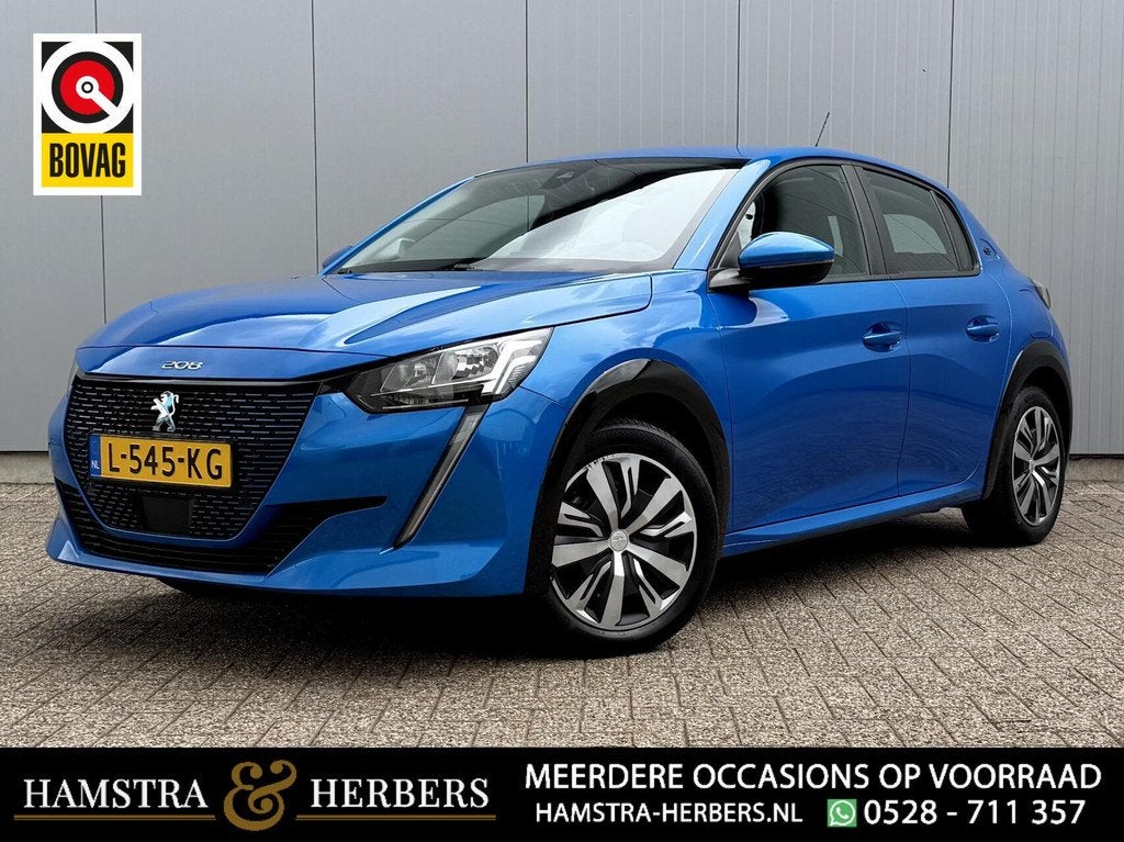 Peugeot e-208 EV Active Pack 50 kWh blauw, Auto's, Peugeot, Bedrijf, Te koop, ABS, Airbags, Airconditioning, Alarm, Android Auto
