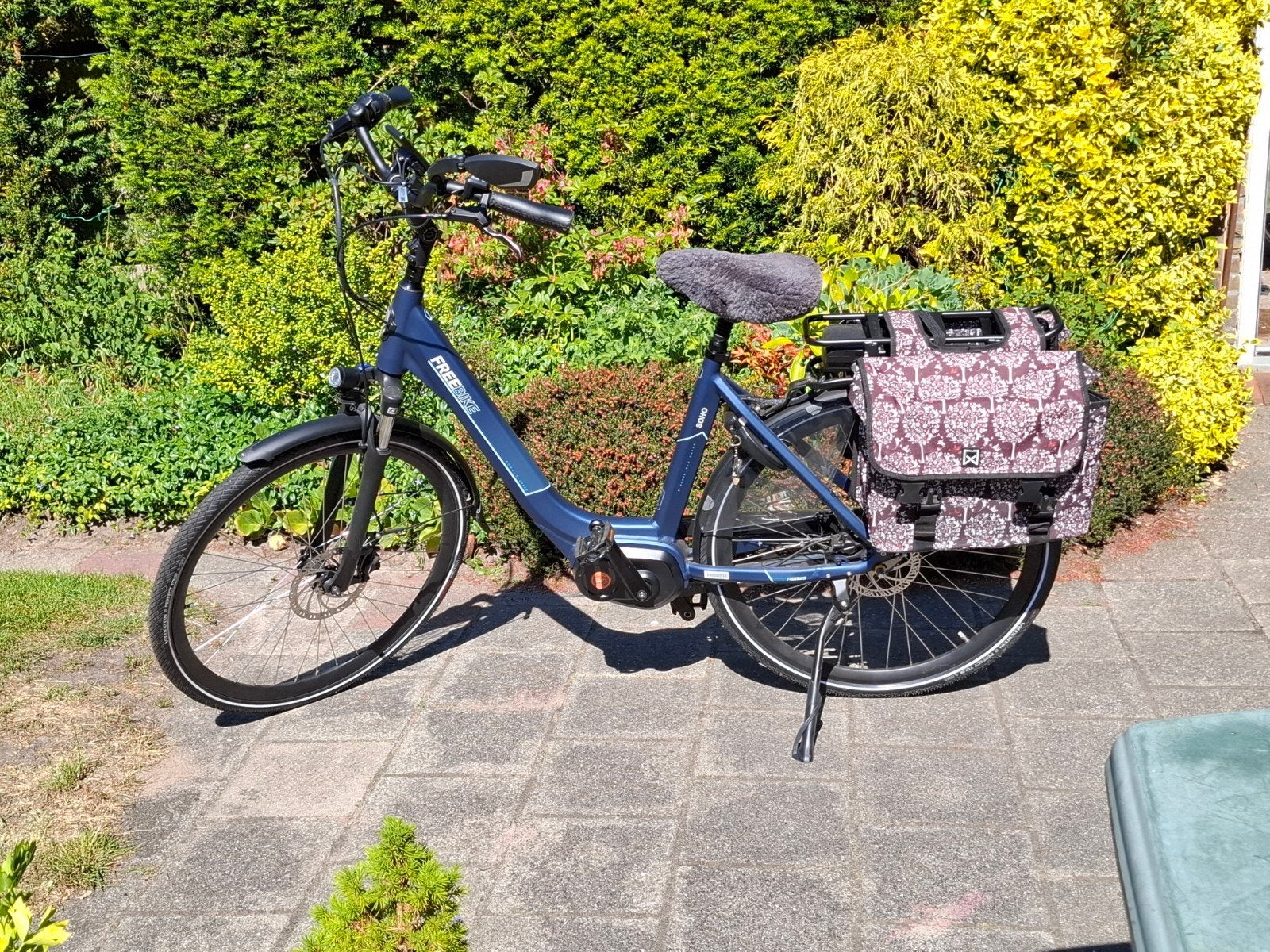 Freebike e-bike met middenmotor en schijfremmen, Gebruikt, 51 tot 55 cm, 50 km per accu of meer, Ophalen