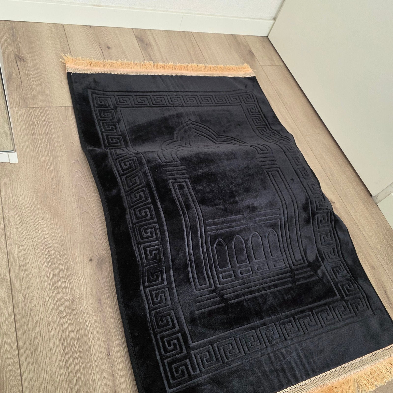 Gebedskleed met kniekussen - Zwart, Ophalen, 100 tot 150 cm, Zwart, Nieuw