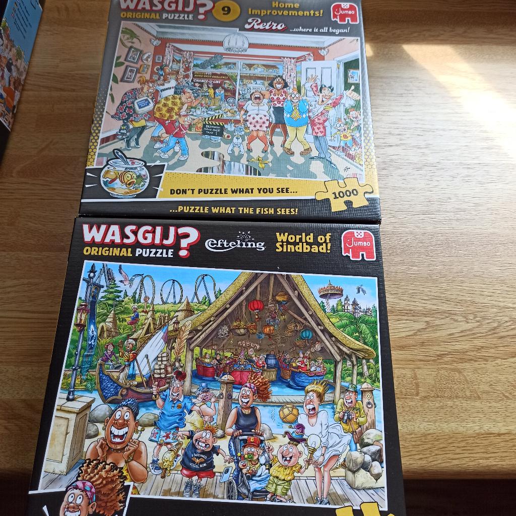 Leuke wasgij puzzels te koop, Ophalen, 500 t/m 1500 stukjes, Zo goed als nieuw, Legpuzzel