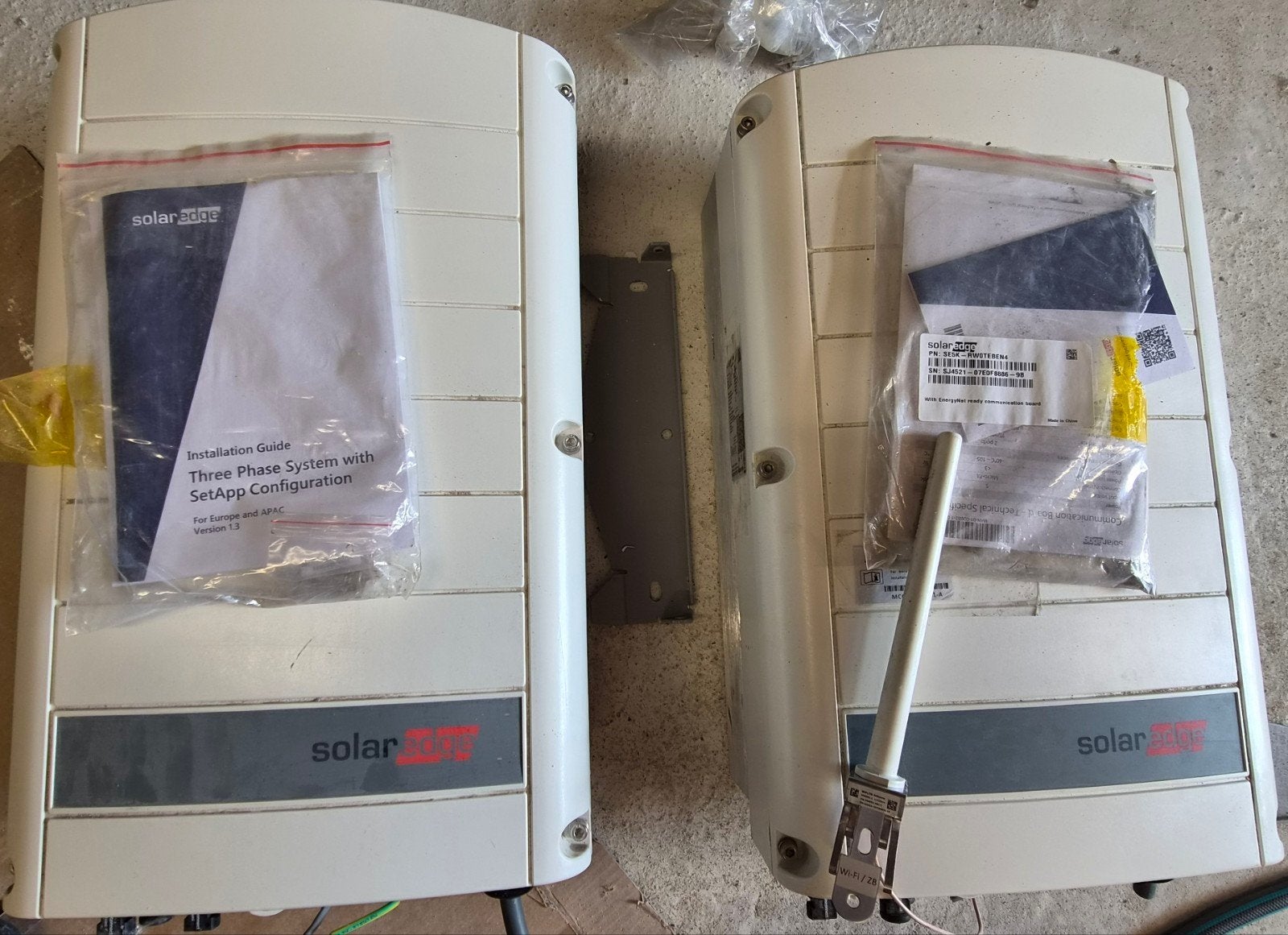 SolarEdge SE5K en 8K Omvormer, Ophalen, Overige typen