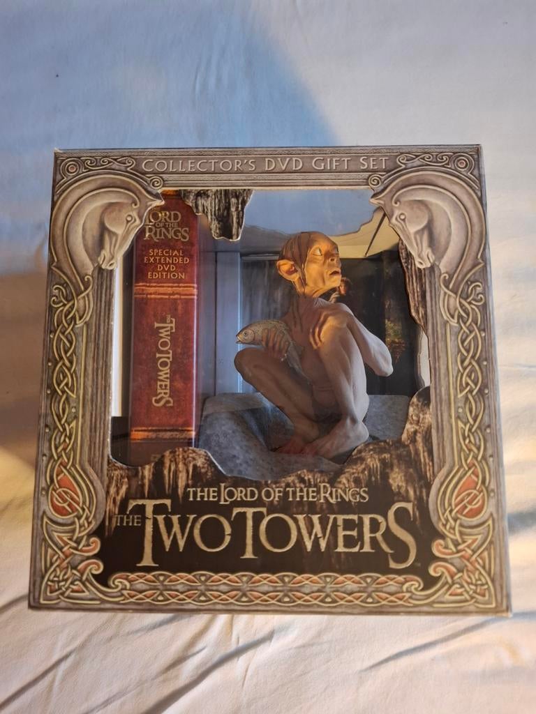 LOTR: The Two Towers Extended Edition DVD + Gollum beeldje, Vanaf 12 jaar, Ophalen, Nieuw in verpakking, Boxset