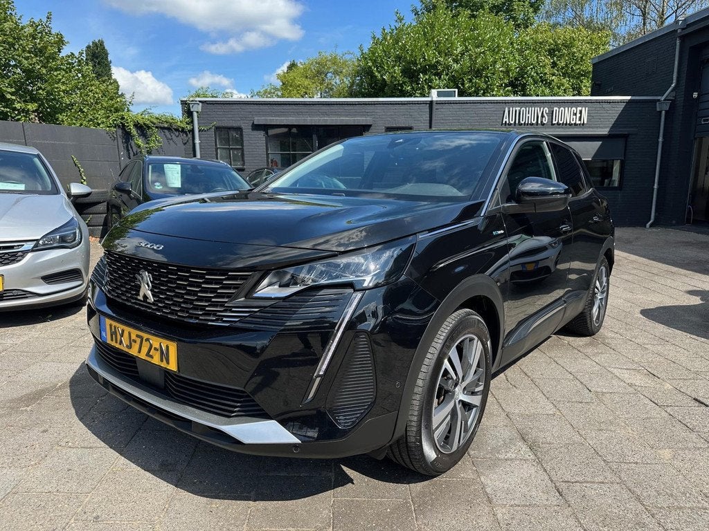 Peugeot 3008 1.6 HYbrid 225pk Aut|Allure|360 Cam|BTW-Auto, Auto's, Peugeot, Zwart, 4 cilinders, Leder en Stof, Zwart