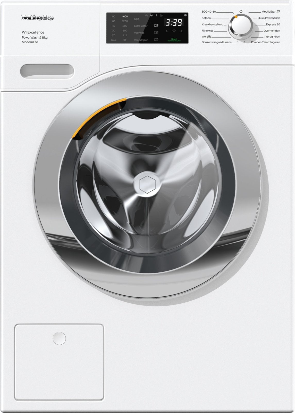 Miele WEF 375 WPS Wasmachine - 8kg, 1600 toeren, Energie A, Witgoed en Apparatuur, Wasmachines, Ophalen, 8 tot 10 kg, 85 tot 90 cm