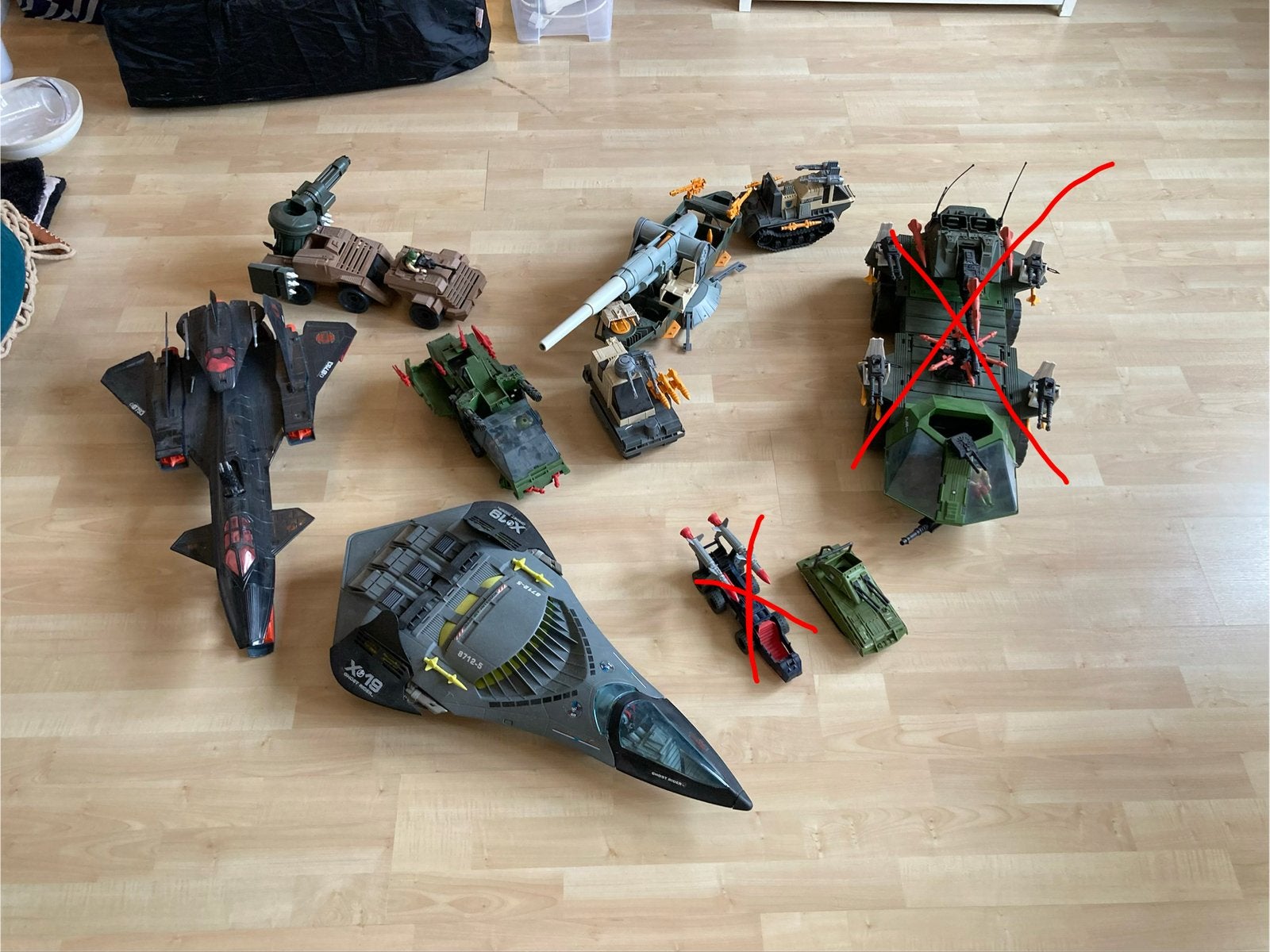 Voertuig verzameling GIJoe en Cobra, Ophalen, Gebruikt