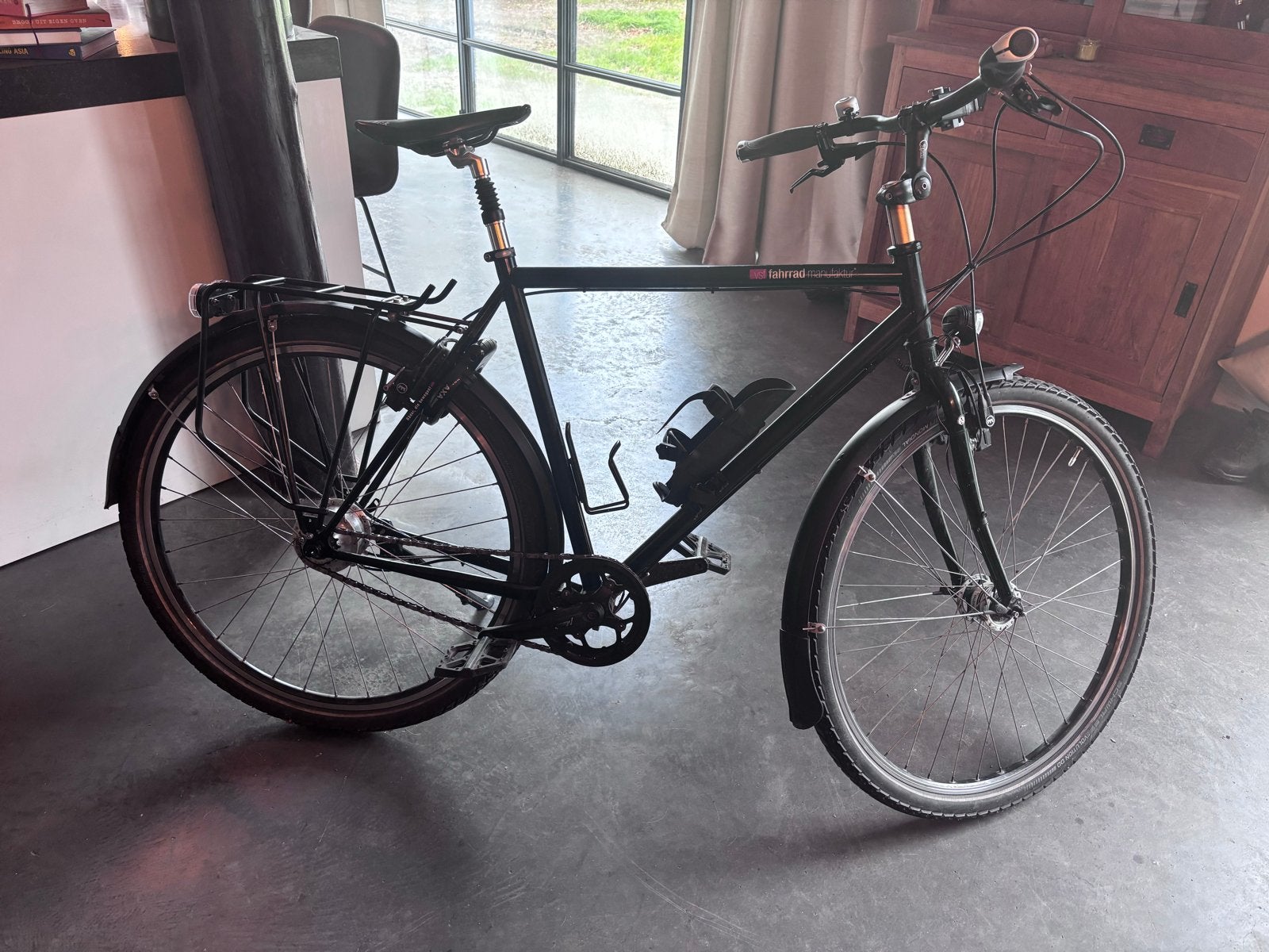 Vsf Vakantiefiets met Rohloff, Magura HS33 en Naafdynamo, Fietsen en Brommers, 28 inch, Gebruikt, 10 tot 15 versnellingen, Velgrem