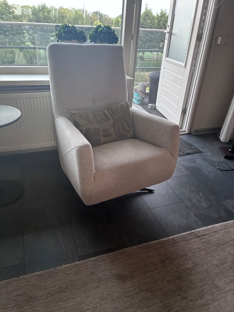 Draaibare Fauteuil, Ophalen, 75 tot 100 cm, Zo goed als nieuw, Stof