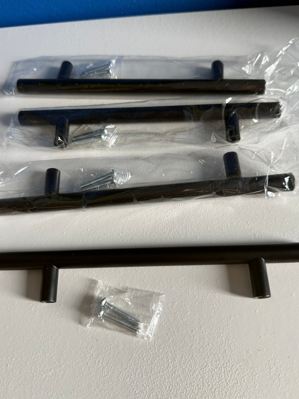 Kast/ Ikea /RVS Handgrepen 25cm,- Geborsteld, Ophalen of Verzenden, Nieuw, Zwart, Metaal