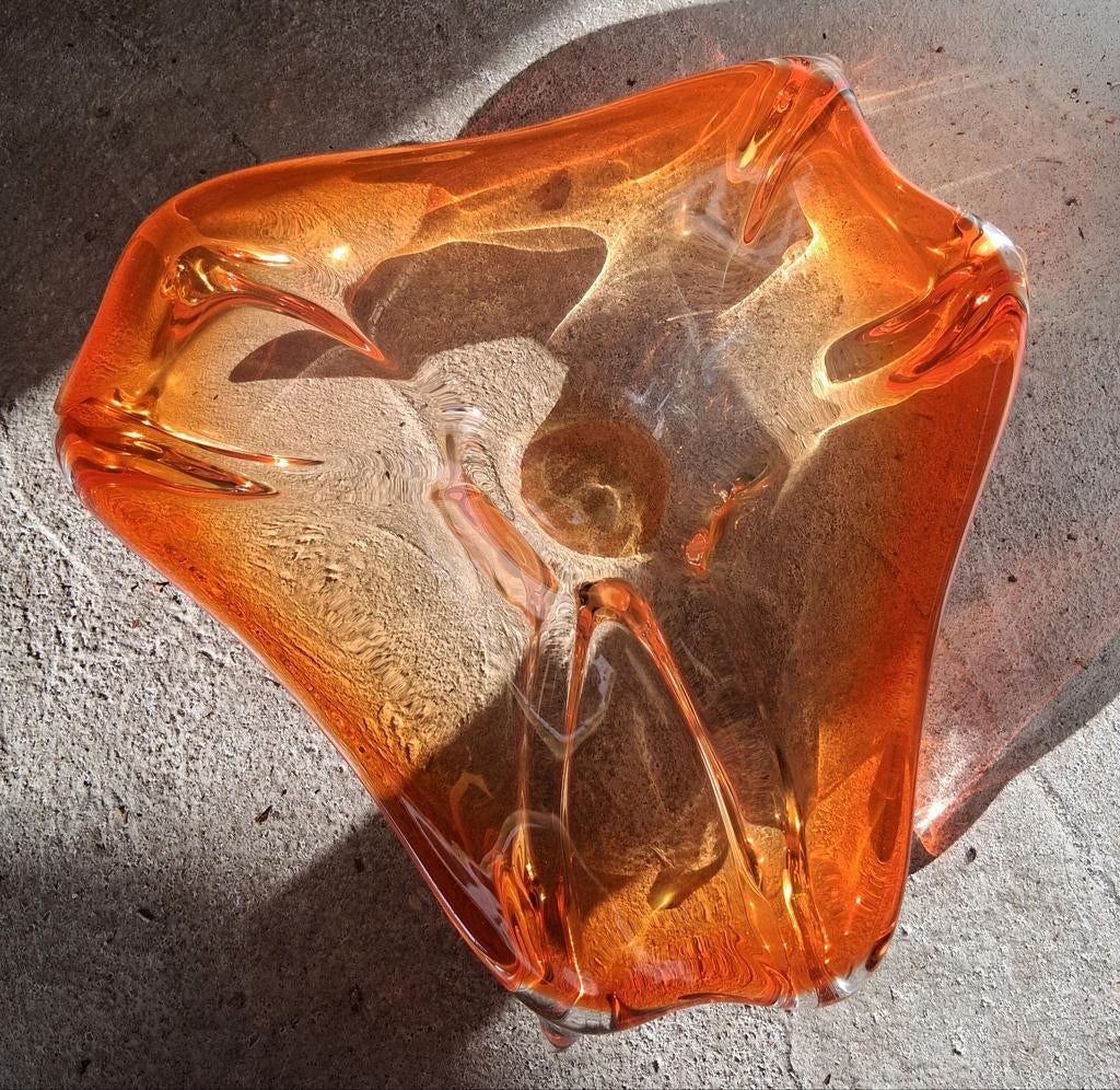 Murano '70 glazen schaal., Ophalen of Verzenden
