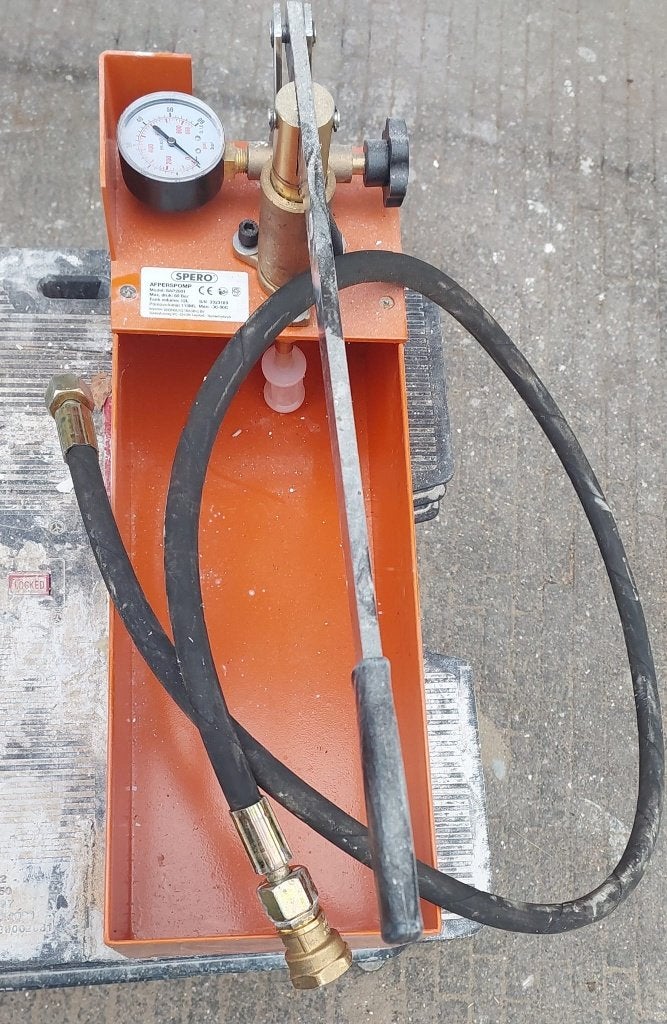 Spero SAP2001 Stalen leiding afperspomp max. druk 60 bar, Ophalen, Zo goed als nieuw