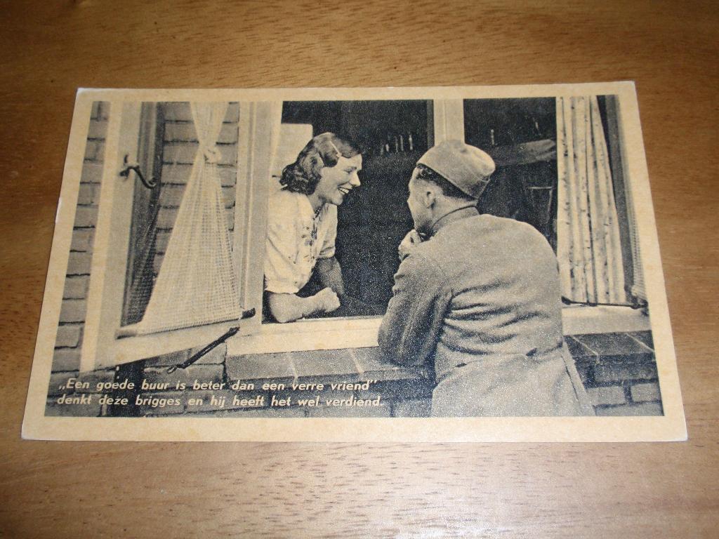Goede Buur Brigges Soldatenkaart Militair, Verzenden, 1920 tot 1940, Ongelopen, Politiek en Historie