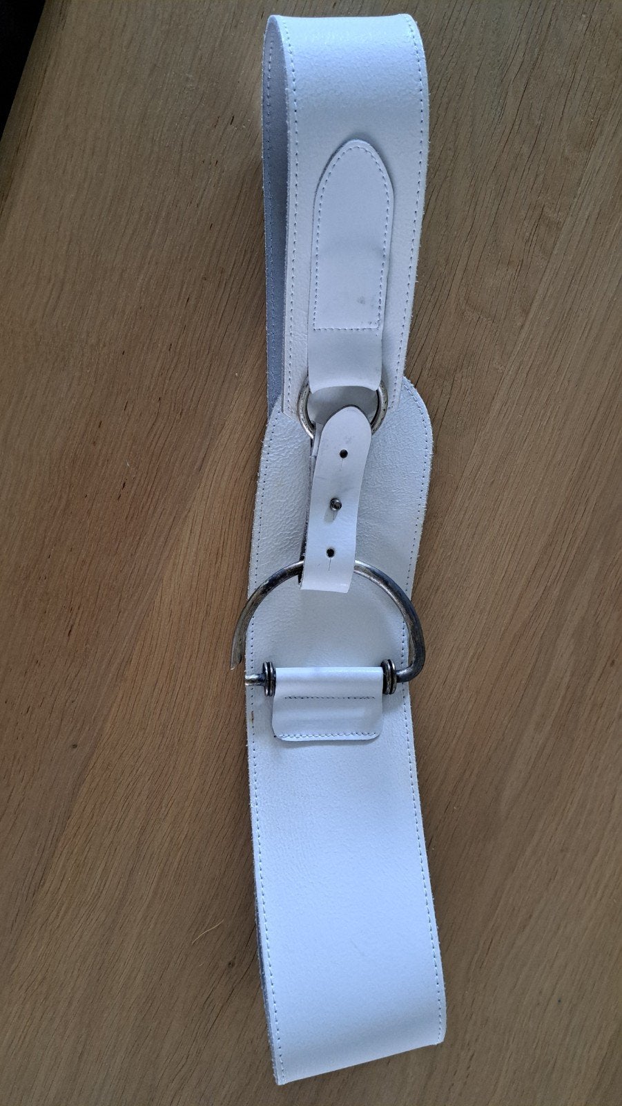 leren heup riem dames 95cm, Ophalen of Verzenden, Zo goed als nieuw, Wit, 100 cm of meer