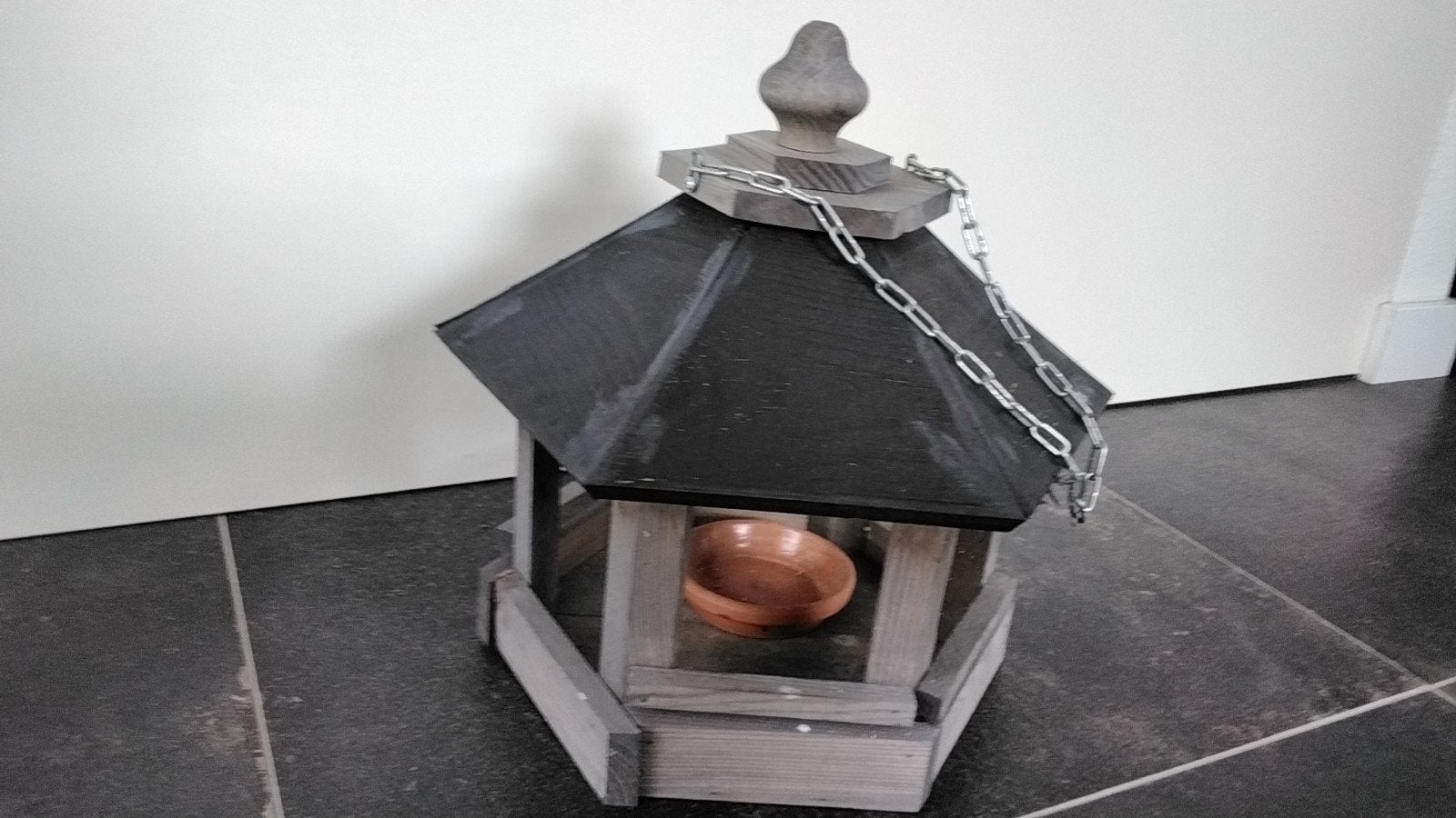 Vogelhuisje .Licht grijs en donkergrijs., Dieren en Toebehoren, Kattenmanden, Ophalen