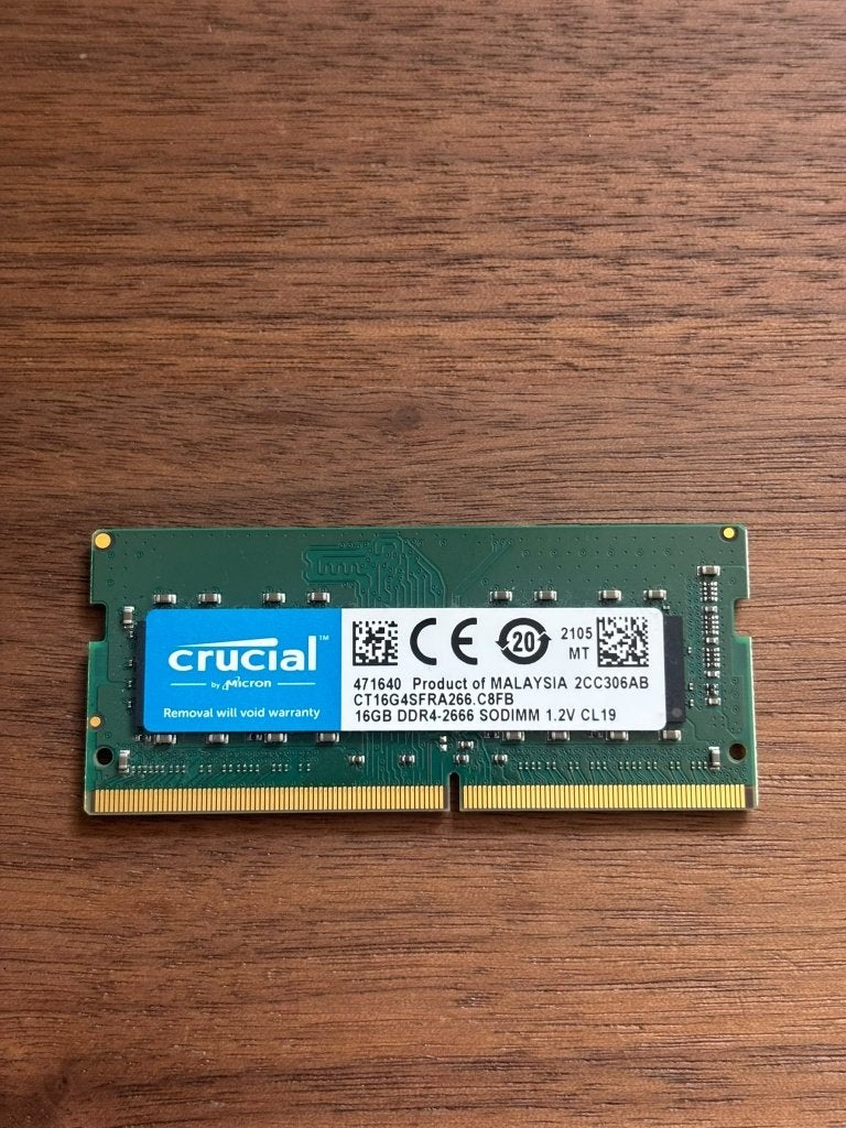 16GB DDR4-2666 SODIMM 1.2V CL19 (laptop)