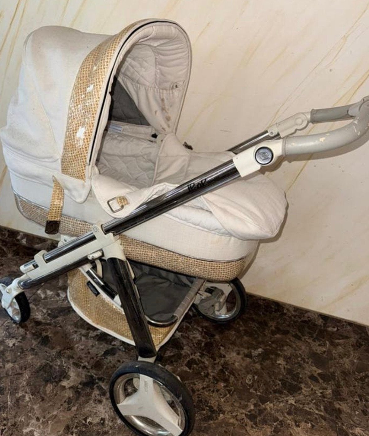 Complete luxe Bébécar Ip-Op 3-in-1 kinderwagen set, Ophalen, Gebruikt, Combiwagen, Overige merken