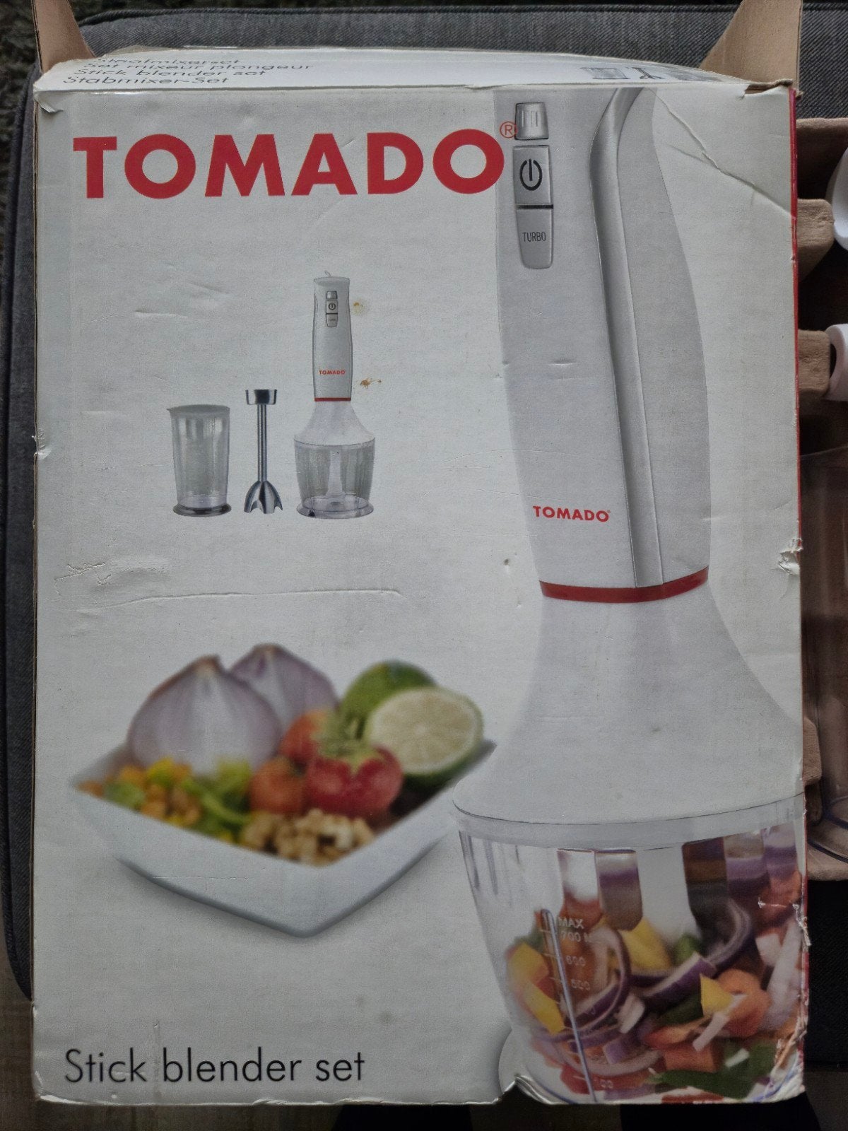 Tomado Staafmixerset TM-1365 - Zo goed als nieuw, 3 snelheden of meer, Ophalen of Verzenden, Zo goed als nieuw, Vaatwasserbestendig