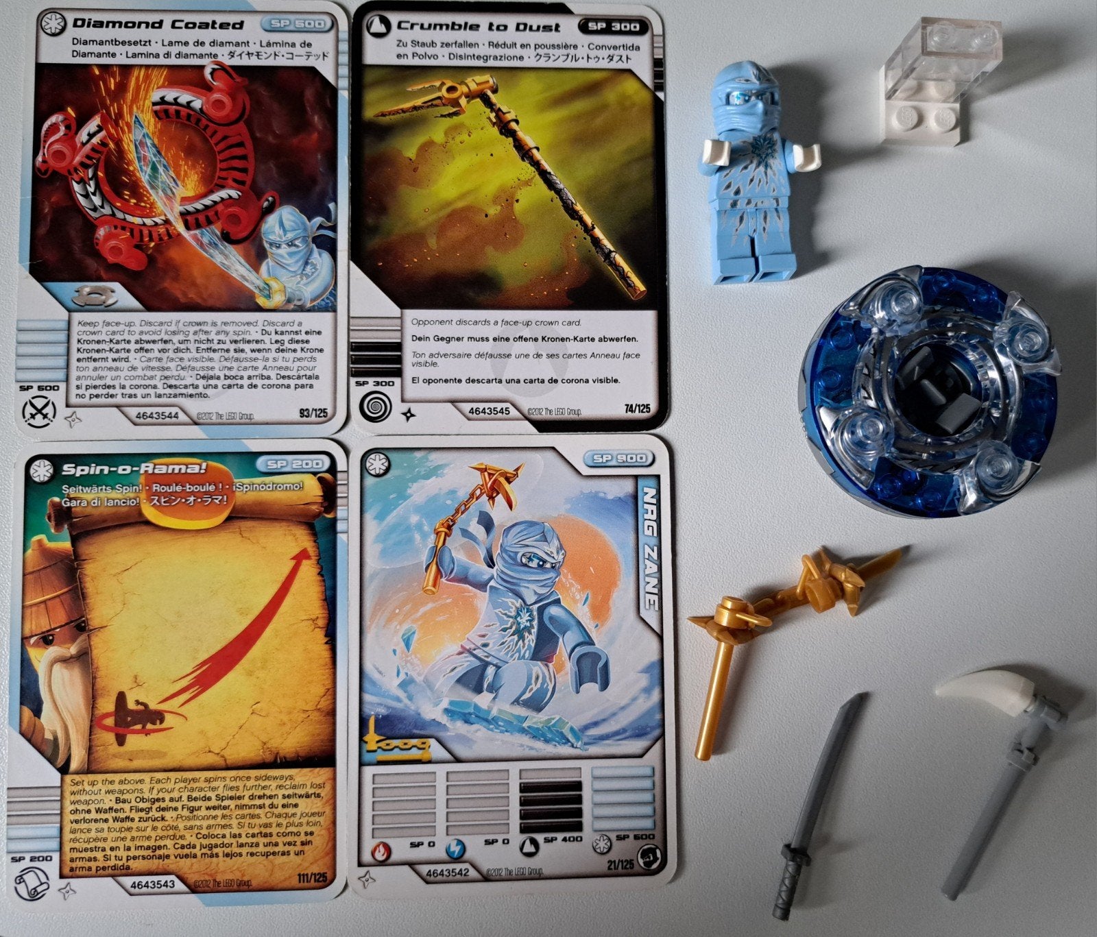 Lego Ninjago 9590-1 NRG Zane Spinnerset, Ophalen of Verzenden