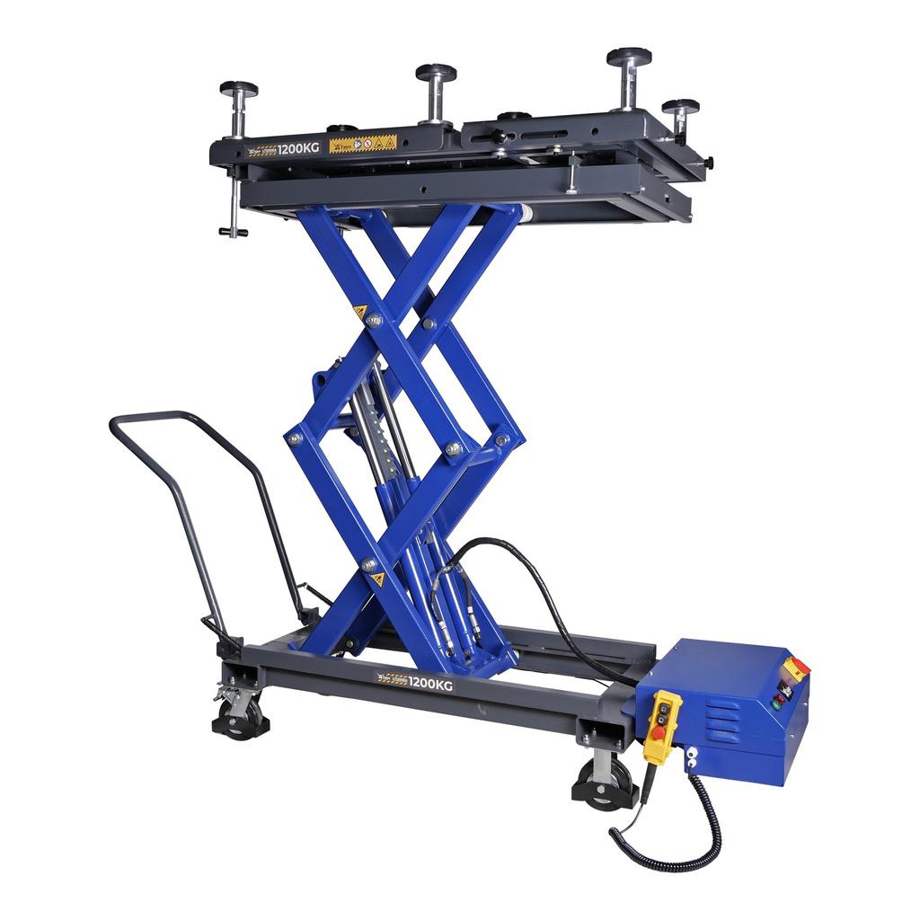 Mobiele schaarheftafel voor accupakketten motoren etc.