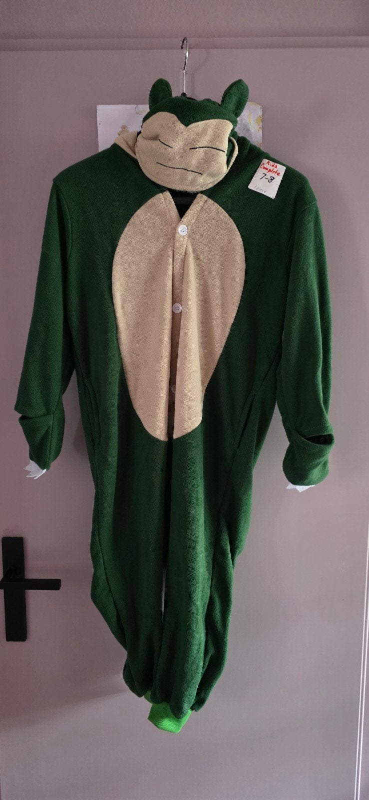 Snorlax Onesie / verkleedpak - Maat 7-8 jaar, Ophalen of Verzenden, Zo goed als nieuw, Kids Complete, Jongen of Meisje