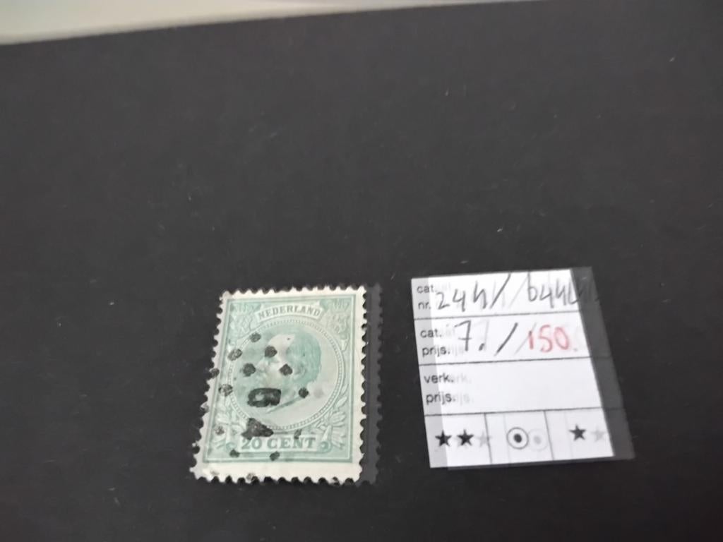 Betere Puntstempels KW III én Wilhelmina Hangend Haar, Postzegels en Munten, Verzenden