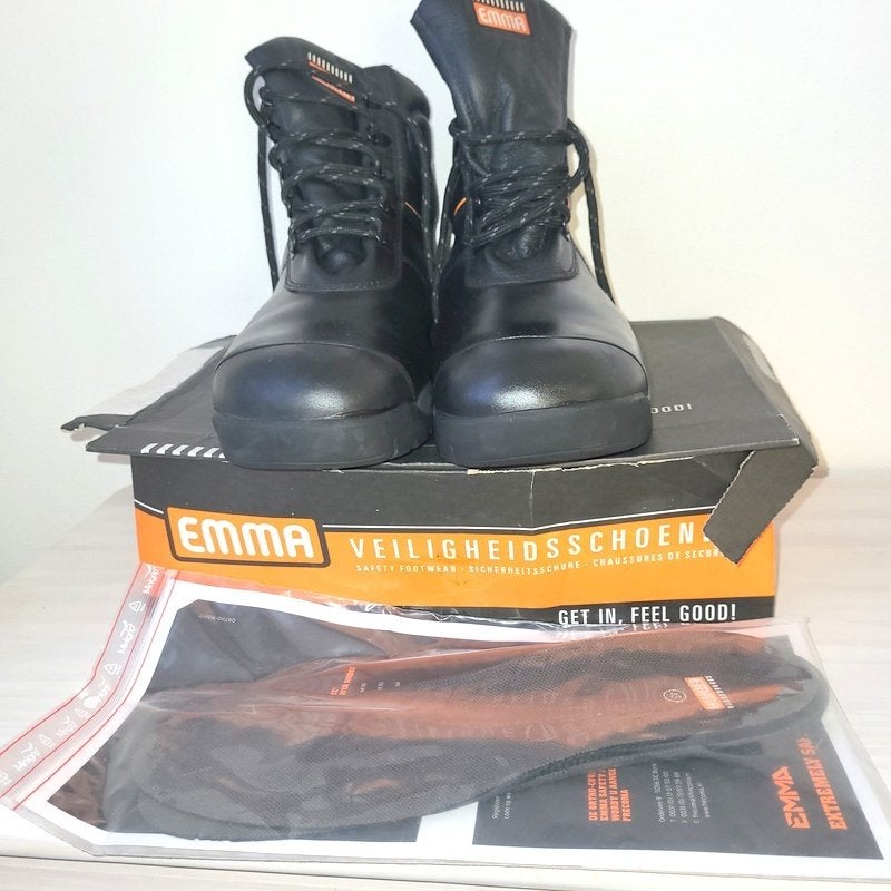 Nieuw Emma leer werkschoenen S3 46 staal veiligheidsschoenen, Ophalen of Verzenden, Nieuw