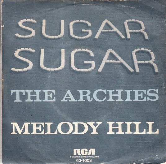the archies - sugar sugar  ( 1969), Gebruikt, 7 inch, Ophalen of Verzenden, Fotohoes