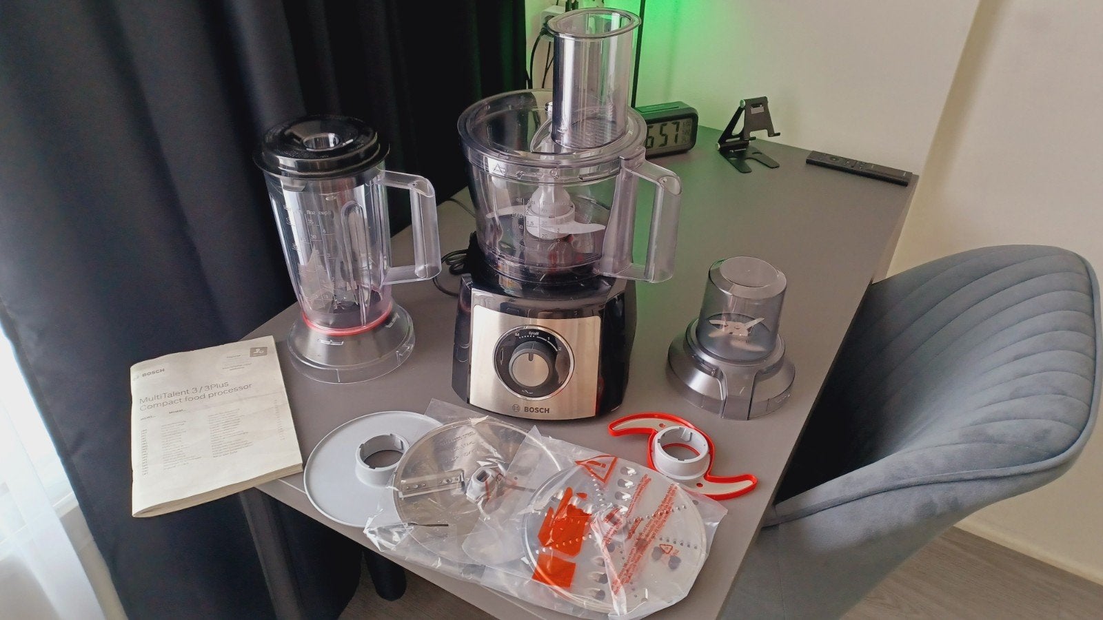 Bosch keukenmachine multitalent3/3plus, Witgoed en Apparatuur, Keukenmixers, Ophalen of Verzenden, Zo goed als nieuw, 3 snelheden of meer