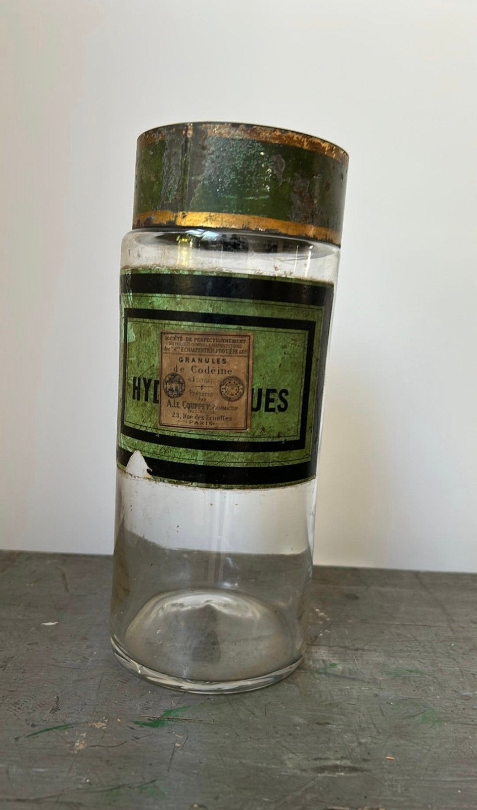 Oude  franse apothekerspot paris, Antiek en Kunst, Curiosa en Brocante, Ophalen of Verzenden